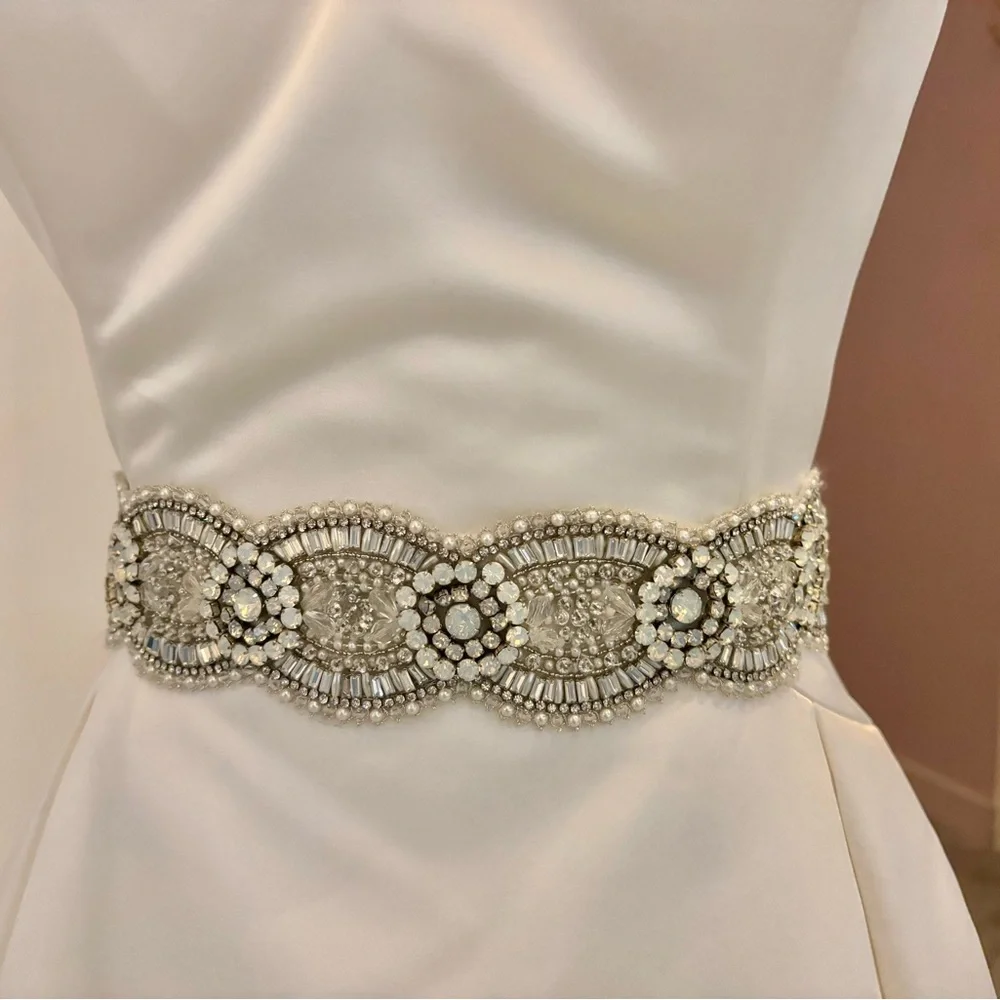 100% Genuine Swarovski Crystal Bridal Belt
